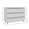 gabinete banheiro rodinhas joia 80cm 03 gavetas branco inteiro cotas