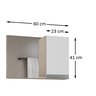 conjunto gabinete banheiro virtus 60cm madeirado branco medidas