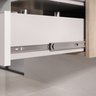 prisma 60 conjunto gabinete banheiro virtus 60cm madeirado branco detalhe corredica