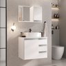 conjunto gabinete banheiro virtus 60cm branco inteiro 1 ambientada