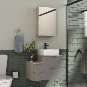 nivus 60 amadeirado e cinza ambientada