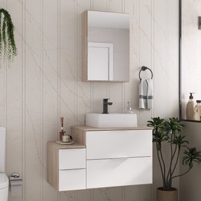 nivus 80 amadeirado e branco ambientada