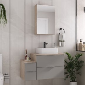 nivus 80 amadeirado e cinza ambientada