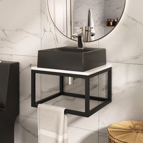 gabinete mini branco e cuba preta 1 ambientada