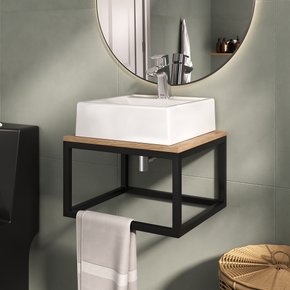 gabinete mini amadeirado escuro e cuba branca 1 ambientada