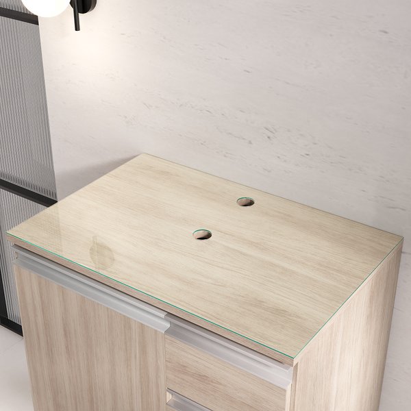 tampo vidro 60cm incolor 1 ambientada