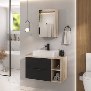 kit volcano amadeirado preto 1 ambientada