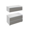 creta 80 cm gabinete branco e cinza 2 f i sem decoracao