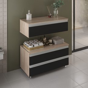 creta 80 cm gabinete amadeirado e preto 1 ambientada