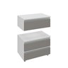 creta 60 cm gabinete branco e cinza 2 f i sem decoracao