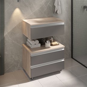 creta 60 cm gabinete amadeirado e cinza 1 ambientada