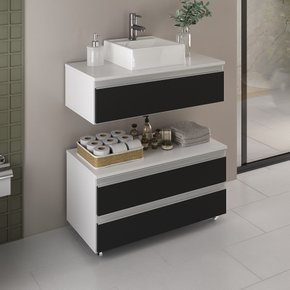 creta 80 cm gabinete cuba branco e preto 1 ambientada