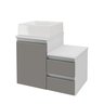 cross 60cm gabinete e cuba branco cinza 2 f i sem decoracao