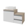 cross 80cm gabinete e cuba amadeirado branco 2 f i sem decoracao