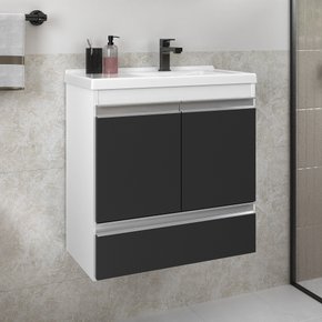 fox 60cm gabinete e cuba branco preto 1 ambientada