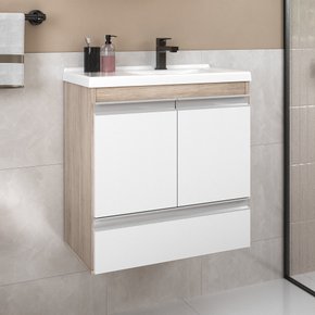 fox 60cm gabinete e cuba amadeirado branco 1 ambientada