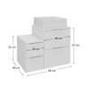 nivus 60 cm gabinete cuba branco 3 cotas