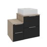nivus 60 cm gabinete cuba amadeirado e preto 1 f i sem decoracao