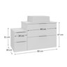 nivus 80cm gabinete cuba branco 3 cotas