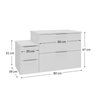 nivus 80cm gabinete branco 3 cotas