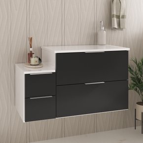 nivus 80cm gabinete branco e preto 1 ambientada