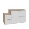 nivus 80cm gabinete amadeirado e branco 2 sem decoracao