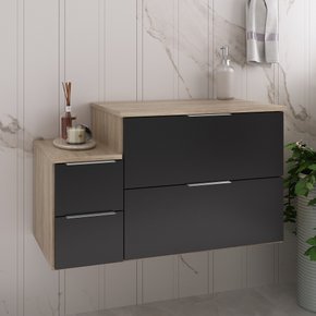 nivus 80cm gabinete amadeirado e preto 1 ambientada