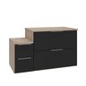 nivus 80cm gabinete amadeirado e preto 2 sem decoracao