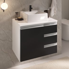 prisma 60 cm gabinete cuba branco e preto 1 ambientada