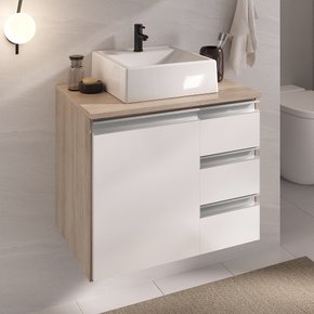 prisma 60 cm gabinete cuba amadeirado e branco 1 ambientada