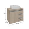 prisma 60 cm gabinete cuba amadeirado 3 cotas