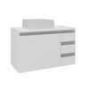 prisma 80 cm gabinete cuba branco 2 f i sem decoracao
