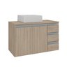 prisma 80 cm gabinete cuba amadeirado 2 f i sem decoracao