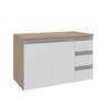 prisma 80 cm gabinete amadeirado e branco 2 f i sem decoracao
