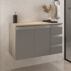 prisma 80 cm gabinete amadeirado e cinza 1 ambientada