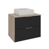 rubi 60 cm gabinete cuba amadeirado e preto 1 f i sem decoracao