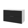 rubi 80cm gabinete branco preto 2 f i sem decoracao