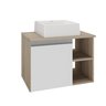 virtus 60 cm gabinete cuba amadeirado e branco 1 f i sem decoracao