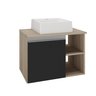 virtus 60 cm gabinete cuba amadeirado e preto 1 f i sem decoracao