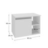 virtus 60 cm gabinete branco 3 cotas