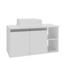 virtus 80cm gabinete cuba branco 2 sem decoracao