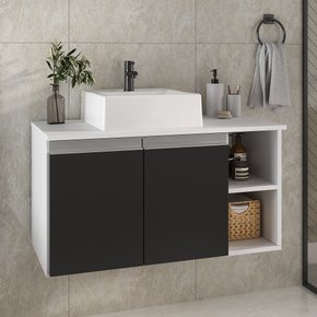 virtus 80cm gabinete cuba branco preto 1 ambientada