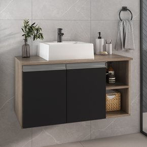 virtus 80cm gabinete cuba amadeirado preto 1 ambientada