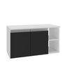 virtus 80cm gabinete branco preto 2 sem decoracao