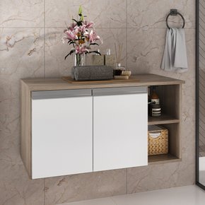 virtus 80cm gabinete amadeirado branco 1 ambientada