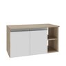virtus 80cm gabinete amadeirado branco 2 f i so gabinete