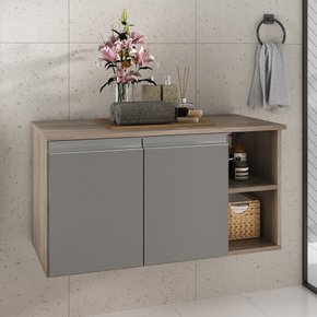 virtus 80cm gabinete amadeirado cinza 1 ambientada