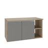 virtus 80cm gabinete amadeirado cinza 2 sem decoracao
