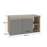 virtus 80cm gabinete amadeirado cinza 3 ambientada